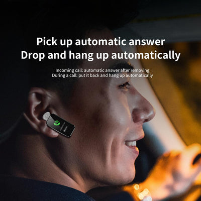 1.08 Inch Steel Band Earphone Detachable Life Waterproof Smart Watch Support Bluetooth Call - Silver