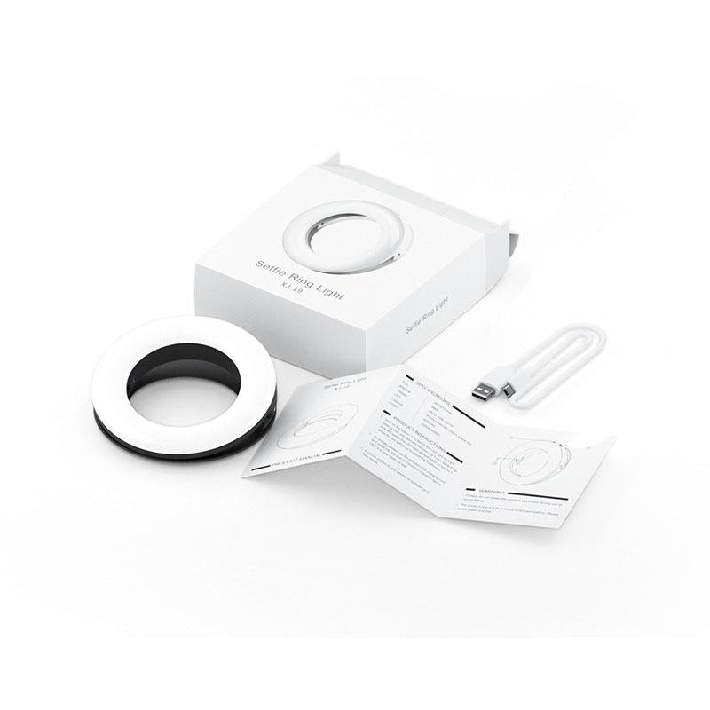 Selfie Ring Light for Mobile Phones - Beauty Enhancer - Black