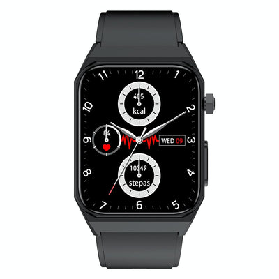 1.91 Inch Waterproof Ecg Smart Watch With Silicone Band Ip68 - Blue