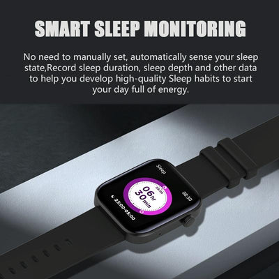 1.8 Inch Tft Screen Bluetooth Smart Watch Support Heart Rate Monitoring & 100+ Sports Modes - Gold