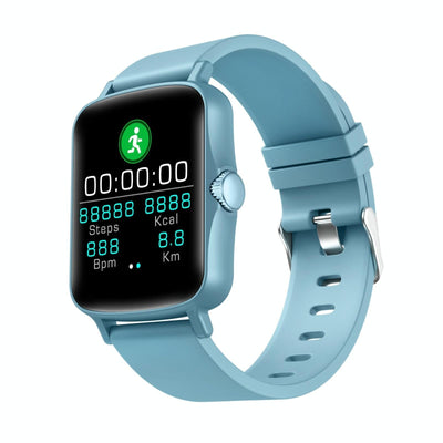 1.44 Inch Ip67 Waterproof Smart Watch With Hd Touch Screen - Blue