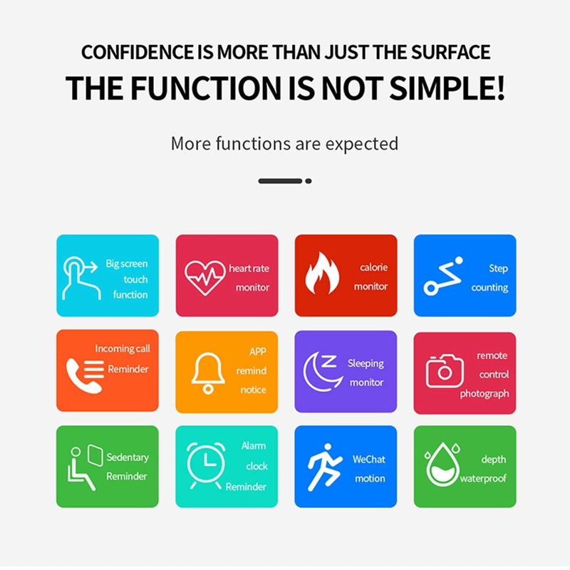 1.44 Inch Ip67 Waterproof Smart Watch With Hd Touch Screen - Blue