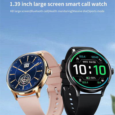 1.39 Inch Bt5.2 Smart Sport Watch Support Bluetooth Call / Sleep / Blood Oxygen / Temperature / Heart Rate / Blood Pressure Health Monitor - Grey