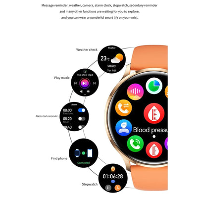 1.39 Inch Bt5.2 Smart Sport Watch Support Bluetooth Call / Sleep / Blood Oxygen / Temperature / Heart Rate / Blood Pressure Health Monitor - Grey