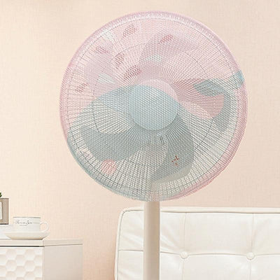 16 Cartoon Children Electric Fan with All-inclusive Mesh Protection Net and Anti-pinch Hand Cover - Safe and Fun - Sun Flower