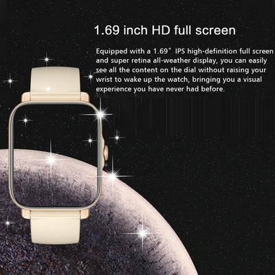 1.69 Inch Ip67 Waterproof Smart Watch With Bluetooth Call & Multiple Sports Modes - Gold