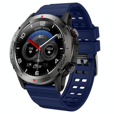 1.39 Inch Colour Screen Smart Watch Support Heart Rate Monitoring / Blood Pressure Monitoring - Blue