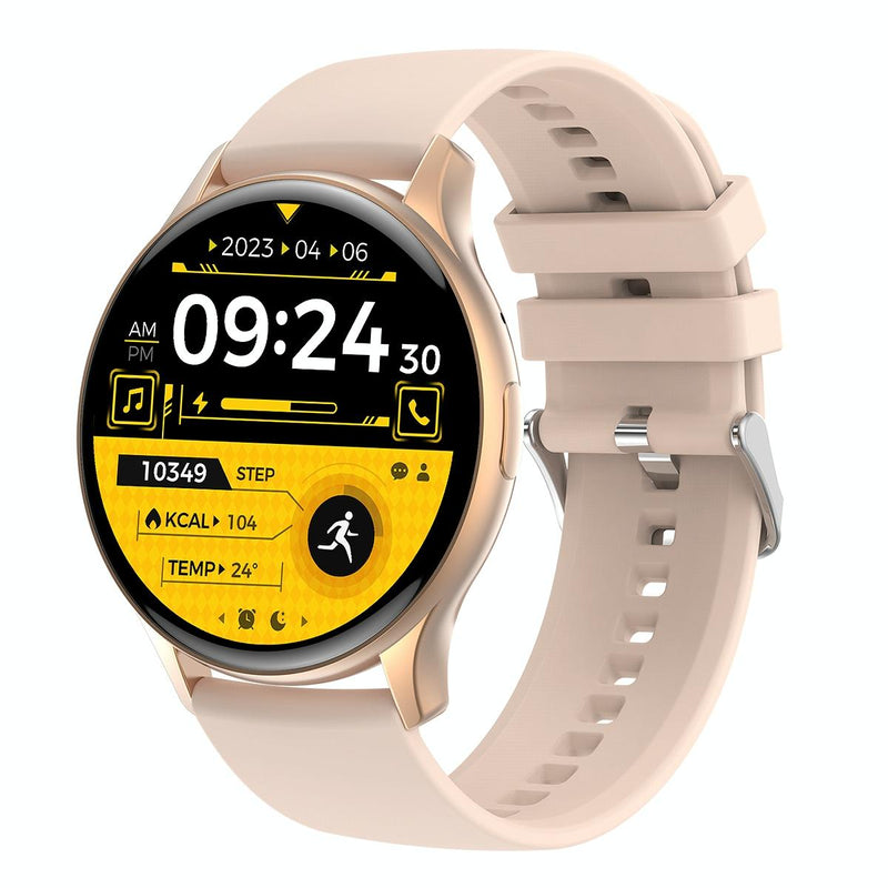 1.43 Inch Bt5.0 Ip67 Sport Smart Watch Support Bluetooth Call / Message Notification / Heart Rate / Blood Pressure Health Monitor - Gold