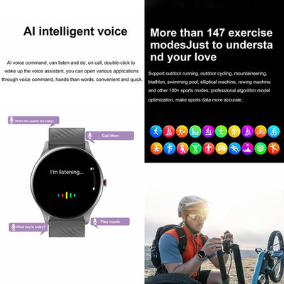 1.43 Inch Amoled Smart Watch With Bt Call & Health Tracking - Gold