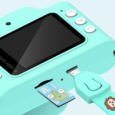 Fun Cartoon Digital Camera for Kids - 24mp Wifi Educational Toys - Yellow