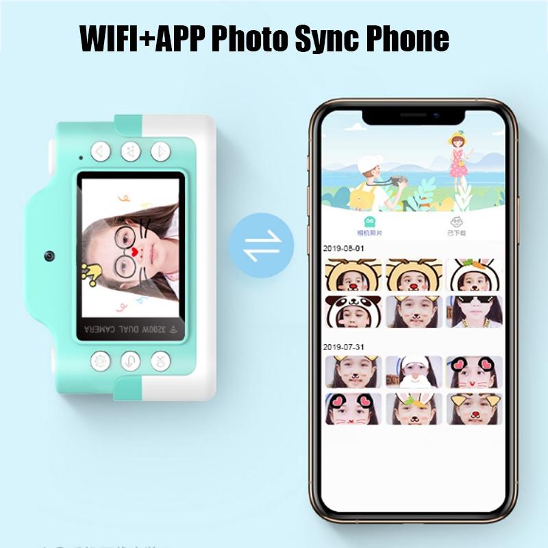Fun Cartoon Digital Camera for Kids - 24mp Wifi Educational Toys - Yellow