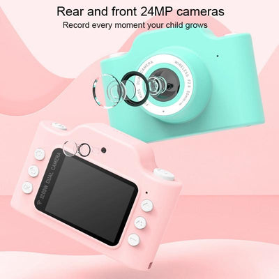 Fun Cartoon Digital Camera for Kids - 24mp Wifi Educational Toys - Yellow