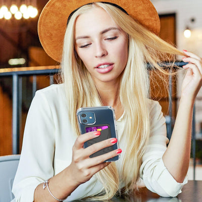 Silicone Card Case Black - Gray