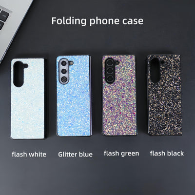 Foldable Diamond Case for Samsung Galaxy z Fold 4 - Compact and Stylish - Flash Green