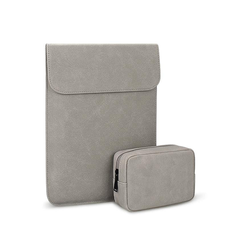 13.3 Inch Ultra-thin Notebook Liner Bag with Small Bag - Perfect for On-the-go - Dark Grey