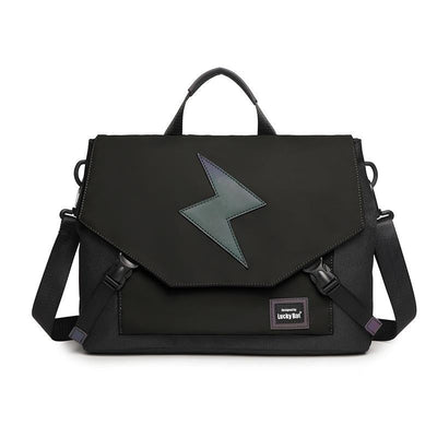 Anti-drop Crossbody Laptop Bag - 16 Inch Airbag Design - Gray Black Equation