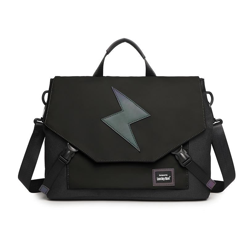 Anti-drop Crossbody Laptop Bag - 16 Inch Airbag Design - Gray Black Equation