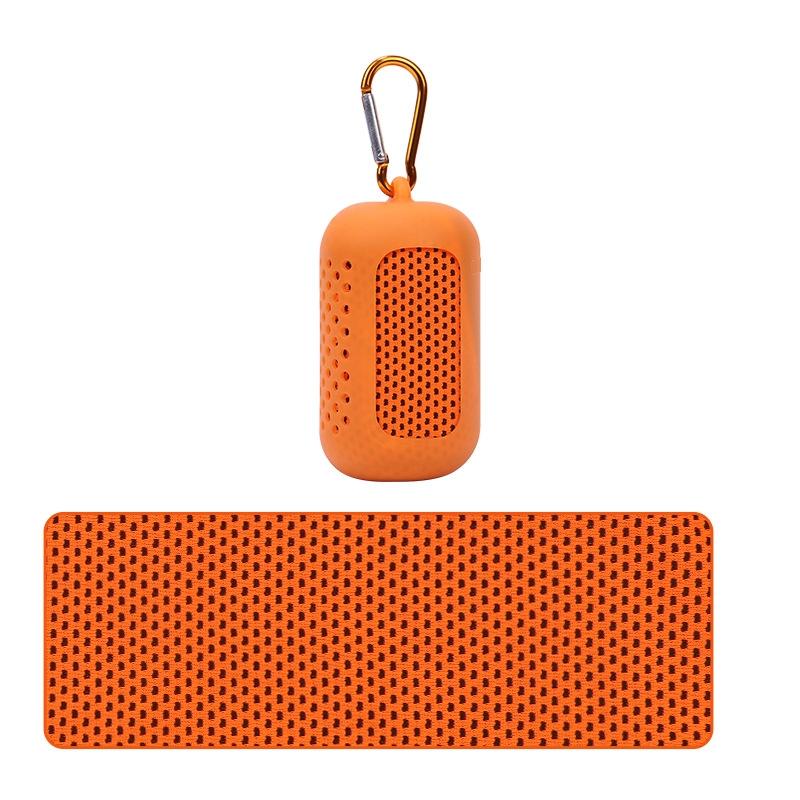 Portable Quick Dry Sports Towel Set with Silicone Sleeve and Storage Bag - 30x80cm - Grey - 30X90Cm