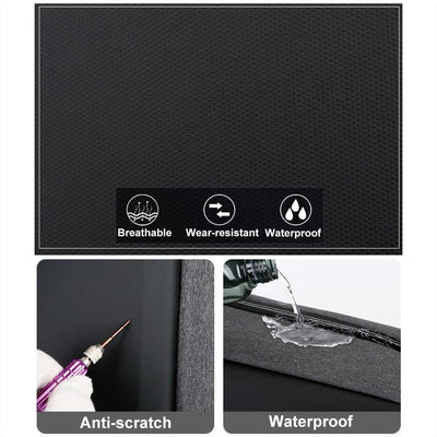 Waterproof Business Laptop Backpack With Usb Port - Multifunctional - Dark Gray - 17 Inch