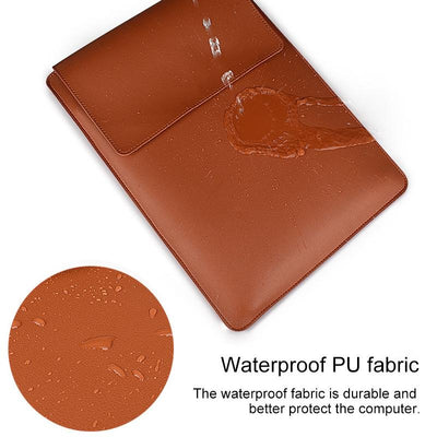 14.1 Inch Laptop Sleeve Leather Carrying Bag - Green