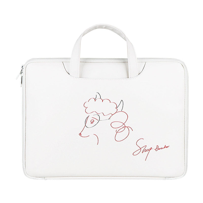 14.1-15.4 Inch Lightweight Printed Laptop Bag in Pu Material - Sheep Head