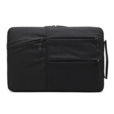 13.3 Inch Business Laptop Liner Bag - Polyester Zipper Closure - Light Grey