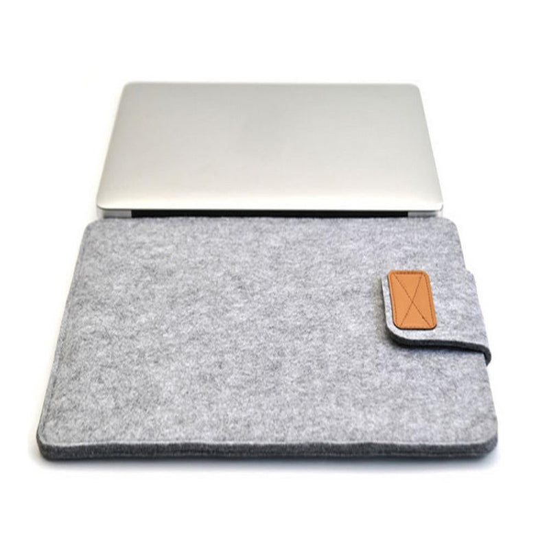 13 Inch Vertical Felt Laptop / Tablet Sleeve Bag - Dark Gray
