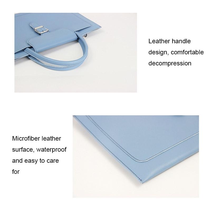 15-inch Waterproof Laptop Bag with Power Pack - Portable - Sky Blue