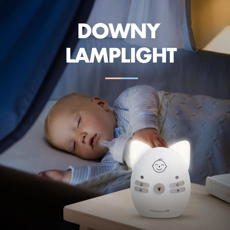 Wireless Baby Monitor With Voice Intercom And Night Light - Blue