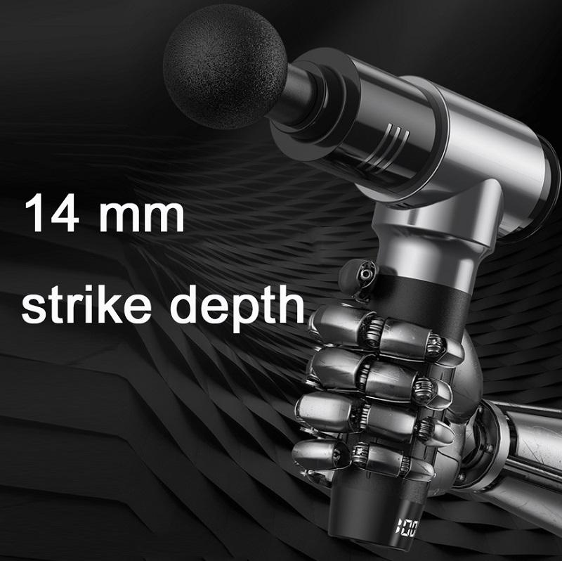 7-Speed Fascia Muscle Massager With Vibration For Fitness - Silver