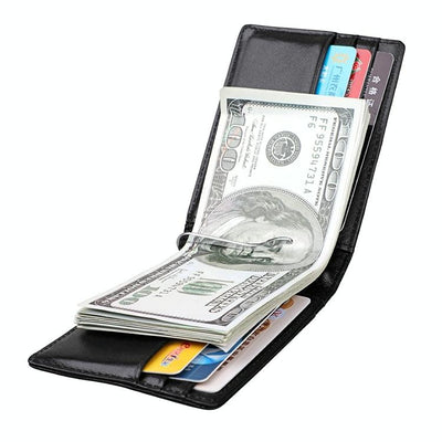 Anti-magnetic Leather Rfid Wallet - Sleek & Secure - Coffee