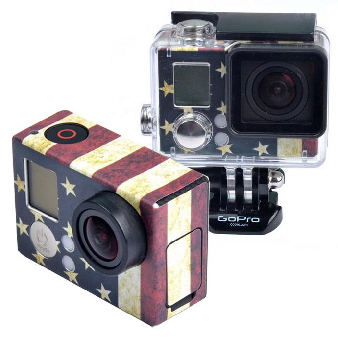 Custom Sticker for Gopro Hero3 / 3 Case - Us Flag