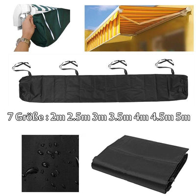 Waterproof Retractable Canopy For Outdoor Patio - 5M Size - Grey