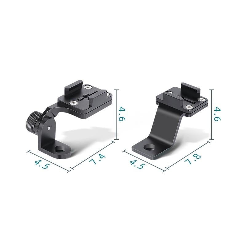 Universal Motorcycle Phone Bracket For Action Cameras - Cyan