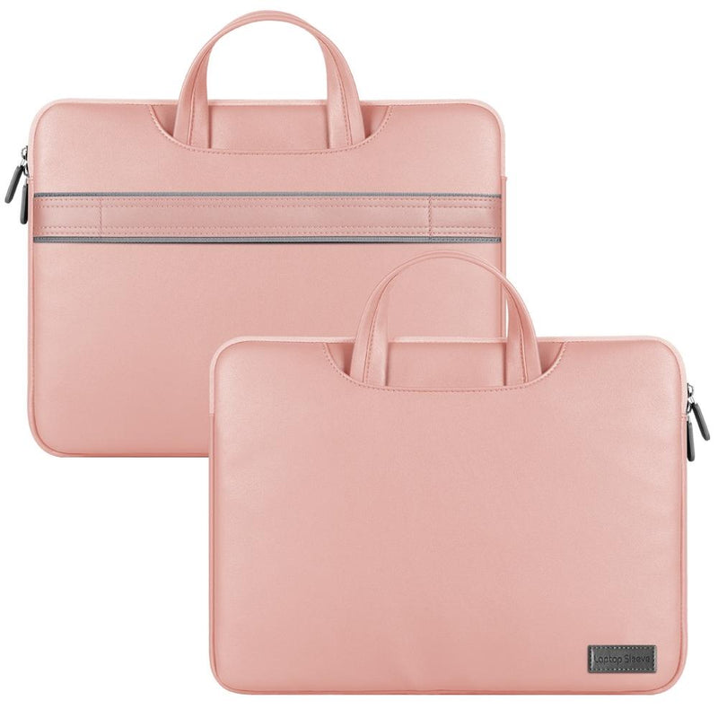 13 / 14 Inch Waterproof Pu Laptop Inner Bag - Rose Gold