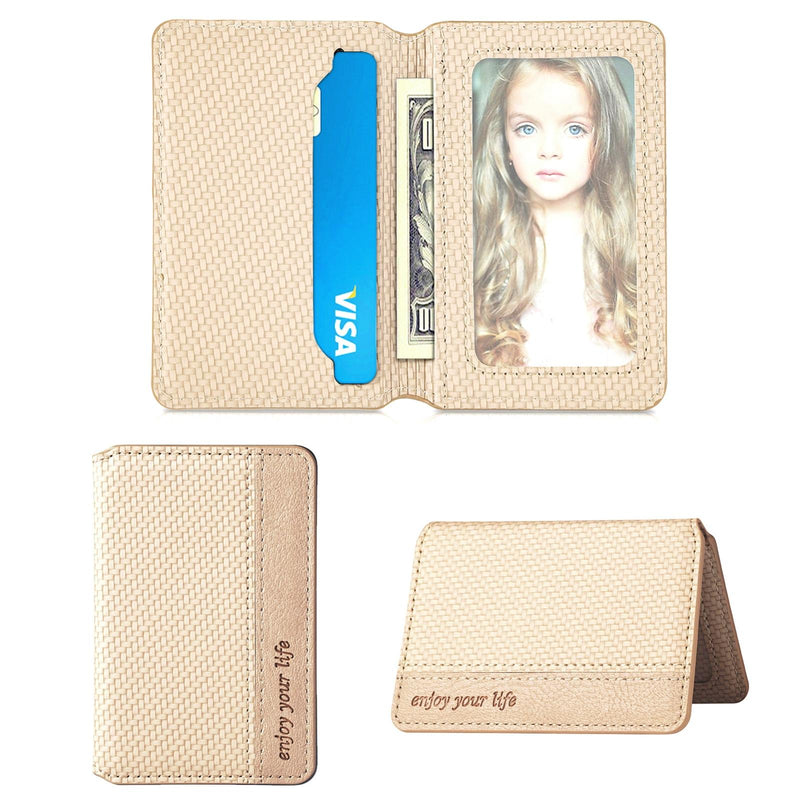 Universal Phone Card Holder With Bracket Multifunctional - Apricot