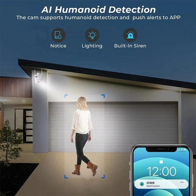 6Mp Dual Camera With Wifi Two-Way Voice Intercom & Ai Recognition