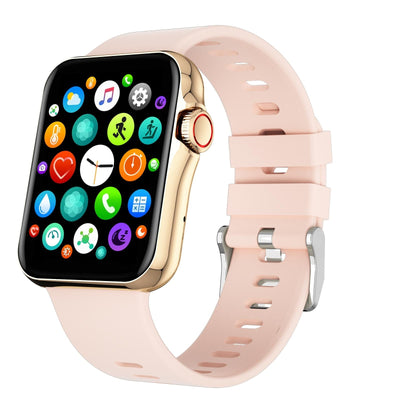 1.6 Inch Waterproof Smart Watch With Ips Colour Screen Sport Sleep Heart Rate Monitoring - Gold