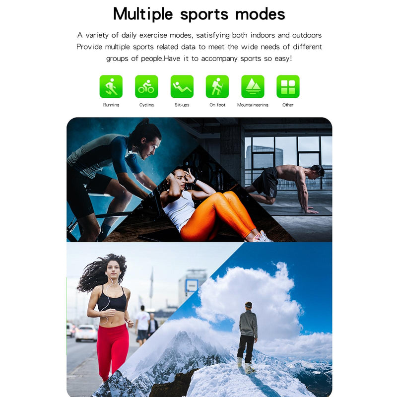 1.6 Inch Waterproof Smart Watch With Ips Colour Screen Sport Sleep Heart Rate Monitoring - Gold