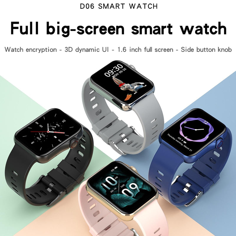 1.6 Inch Waterproof Smart Watch With Ips Colour Screen Sport Sleep Heart Rate Monitoring - Gold