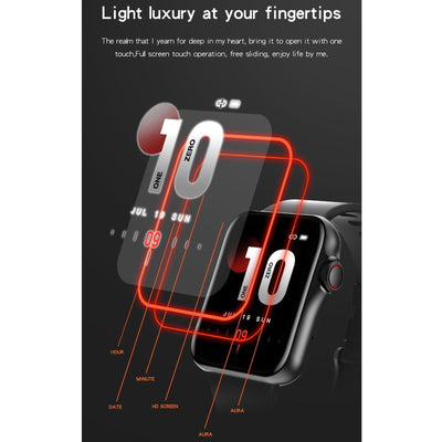 1.6 Inch Waterproof Smart Watch With Ips Colour Screen Sport Sleep Heart Rate Monitoring - Gold