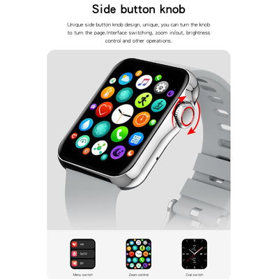 1.6 Inch Waterproof Smart Watch With Ips Colour Screen Sport Sleep Heart Rate Monitoring - Gold