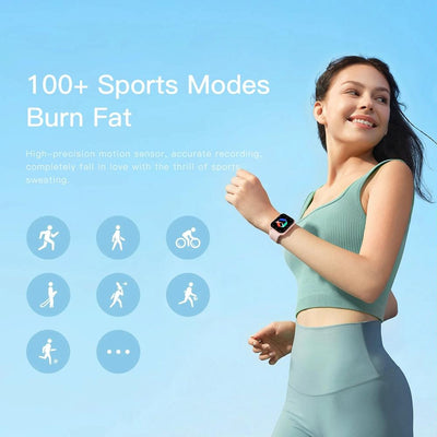 1.83 Inch Touch Screen Ai Voice Heart Rate / Blood Oxygen / Blood Pressure / Sleep Monitoring Bluetooth Smartwatch - Khaki