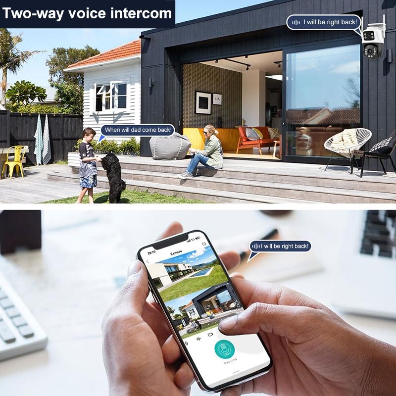 6Mp Dual Camera With Wifi Two-Way Voice Intercom & Night Vision