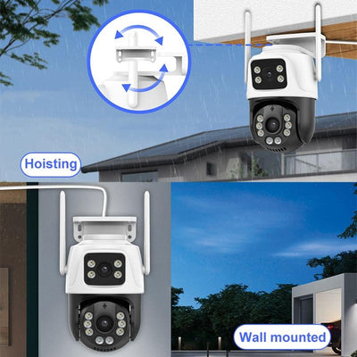 6Mp Dual Camera With Wifi Two-Way Voice Intercom & Night Vision