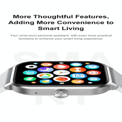 1.93 Inch Colour Screen Smart Watch Support Bluetooth Call / Health Monitoring - Gold