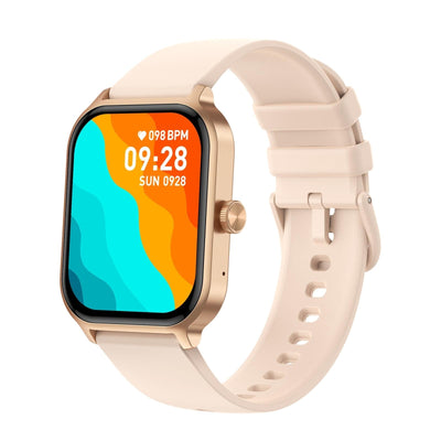 1.93 Inch Colour Screen Smart Watch Support Bluetooth Call / Health Monitoring - Gold