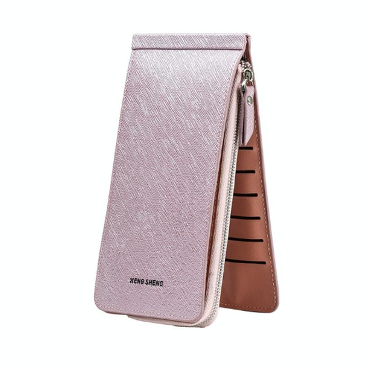 Ultra Thin Multi Card Wallet Multi Function Card Holder - Light Purple