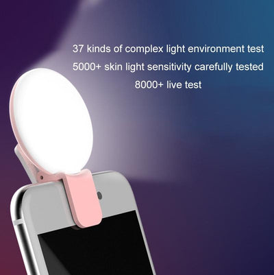 2-Pack Led Selfie Light For Mobile Phone Photography - Black