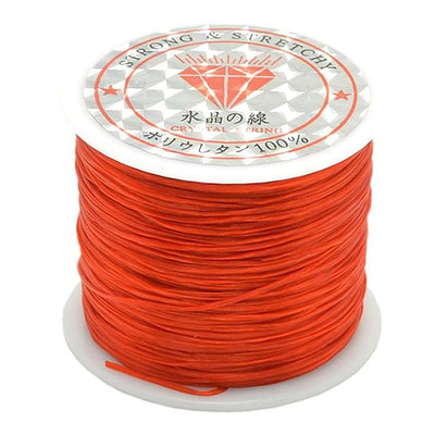 2 Pack 50M 0.5Mm Elastic Cord For Jewelry Making - Red